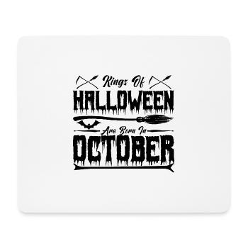 die Könige von Halloween wurden im Oktober geboren0 - Mousepad (Querformat) - Weiß - Vorne