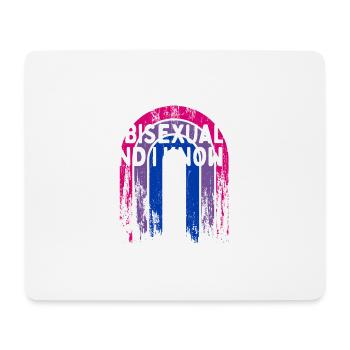 Bisexual and I Know it Bi LGBTQ Bi Pride LGBT - Mousepad (Querformat) - Weiß - Vorne