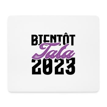 Cadeau Annonce grossesse bientôt Tata 2023. Tante. - Tapis de souris (format paysage) - blanc - Devant