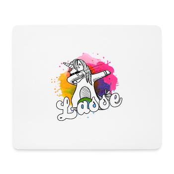 LASSE - Beautiful boy name with cool unicorn - Mouse Pad (horizontal) - white - Front