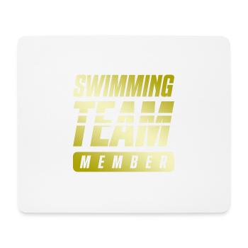 Équipe de natation - Tapis de souris (format paysage) - blanc - Devant