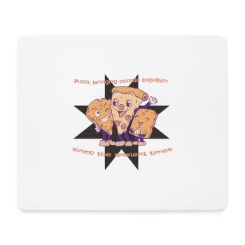 Pizza Bringing People Together Cheese Pizza Lover - Mouse Pad (horizontal) - white - Front
