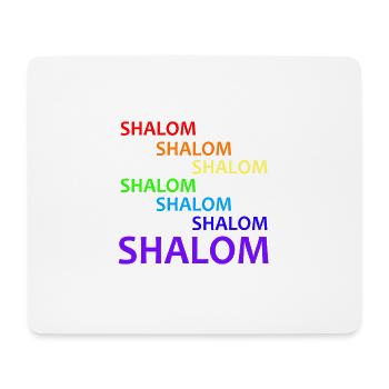 SHALOM PAIX - 7 COULEURS - Marche - Tapis de souris (format paysage) - blanc - Devant