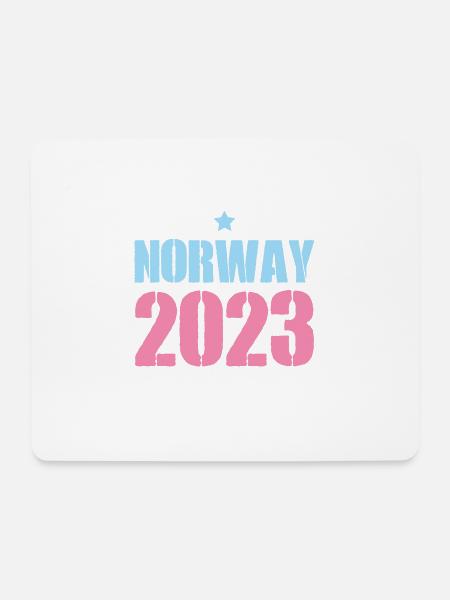 Norwegen 2023 - Mousepad (Querformat) - Weiß