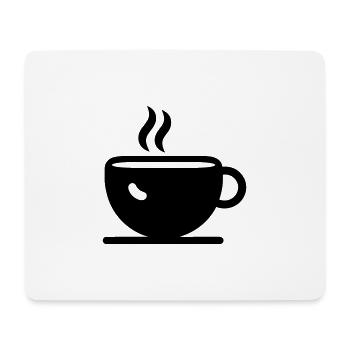 Kaffee - Mousepad (Querformat) - Weiß - Vorne