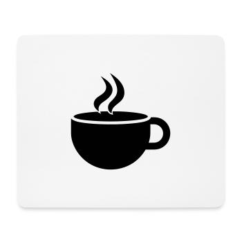 Kaffee - Mousepad (Querformat) - Weiß - Vorne