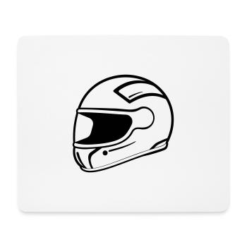 casque - Tapis de souris (format paysage) - blanc - Devant