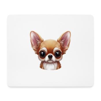 Chihuahua Élégance - Tapis de souris (format paysage) - blanc - Devant