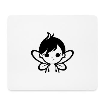 Kleine Fee - Mousepad (Querformat) - Weiß - Vorne