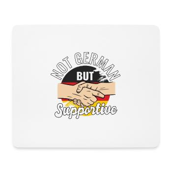 Not German But Supportive Country Traveler - Mousepad (Querformat) - Weiß - Vorne
