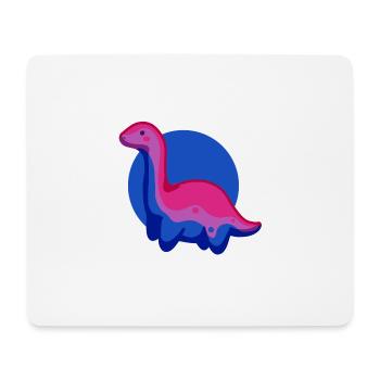 hugadino bi dino, cute dinosaur - Mouse Pad (horizontal) - white - Front