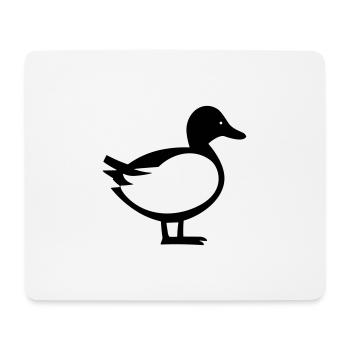 Ente - Mousepad (Querformat) - Weiß - Vorne