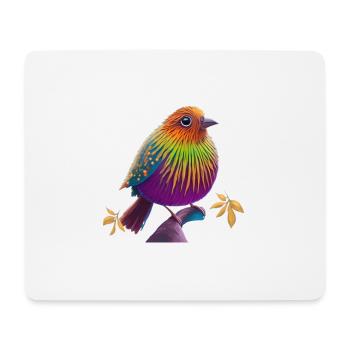 Oiseau fantastique - Tapis de souris (format paysage) - blanc - Devant