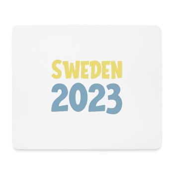Suède 2023 - Tapis de souris (format paysage) - blanc - Devant