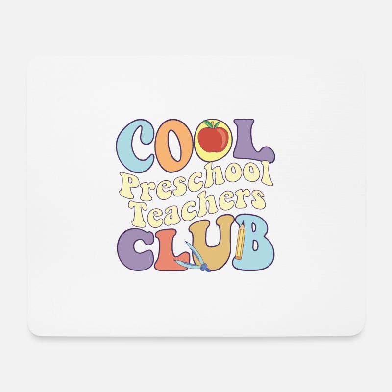 Cool Pre School Teacher Club Pke-K Vibes Teacher - Mousepad (Querformat) - Weiß