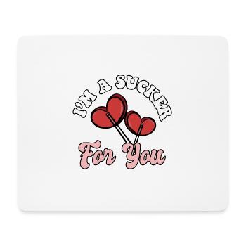Valentine's Day I'm A Sucker For You Couple - Mousepad (Querformat) - Weiß - Vorne