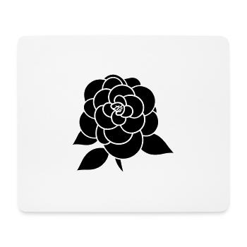 Flower Icon - Mouse Pad (horizontal) - white - Front