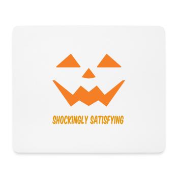 Citrouille d’Halloween Jack O Lantern Citrouilles effrayantes - Tapis de souris (format paysage) - blanc - Devant