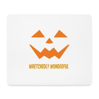 Halloween Kürbis Jack O Laterne gruselige Kürbisse - Mousepad (Querformat) - Weiß - Vorne