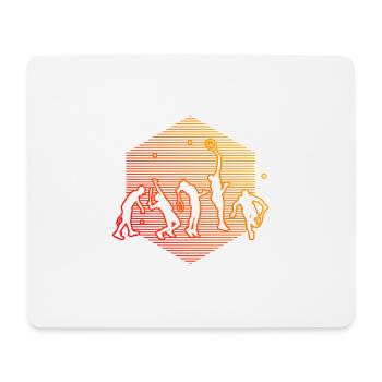 Tennis Femmes Joueurs de tennis Tennis Hommes - Tapis de souris (format paysage) - blanc - Devant