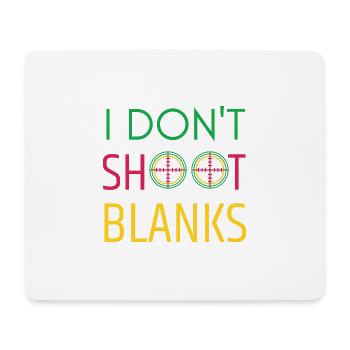 Ich schieße keine Platzpatronen Baby Shower Papa Est 2024 - Mousepad (Querformat) - Weiß - Vorne