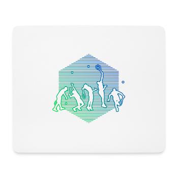 Tennis Femme Jouer Tennis Joueur de Tennis Tennissp - Tapis de souris (format paysage) - blanc - Devant