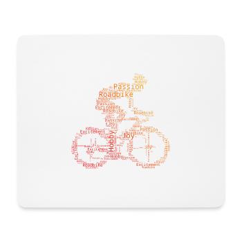 Vélo de route Hommes Vélo de route Vélo de route Femmes - Tapis de souris (format paysage) - blanc - Devant