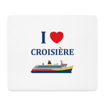 I love Croisière - Tapis de souris (format paysage) - blanc - Devant