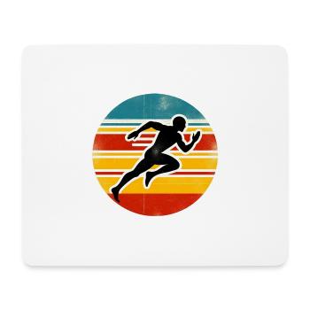 Sprinter - Track And Field - Mouse Pad (horizontal) - white - Front