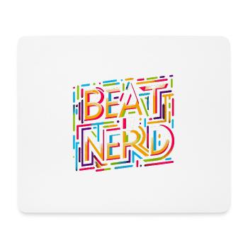 Battez-le Nerd 14 - Tapis de souris (format paysage) - blanc - Devant