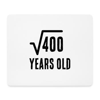 20th Square Root Birthday Funny Maths Lover Saying - Mouse Pad (horizontal) - white - Front