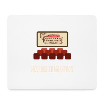 Film Movie Lovers Retro Vintage Classic Cinema TV - Mouse Pad (horizontal) - white - Front