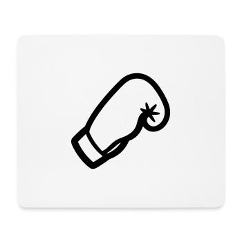 gant de boxe - Tapis de souris (format paysage) - blanc - Devant