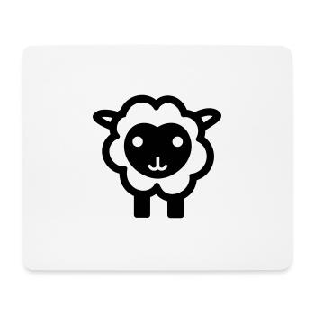 Schaf - Mousepad (Querformat) - Weiß - Vorne