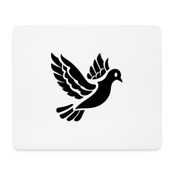 Taube - Mousepad (Querformat) - Weiß - Vorne