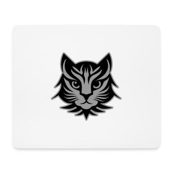 Tête de portrait de chat - Tapis de souris (format paysage) - blanc - Devant
