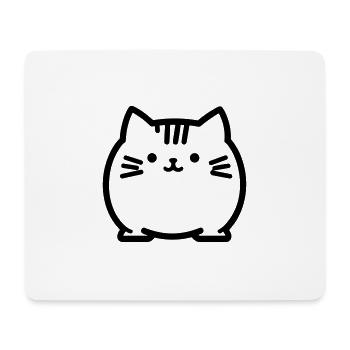 Katze - Mousepad (Querformat) - Weiß - Vorne