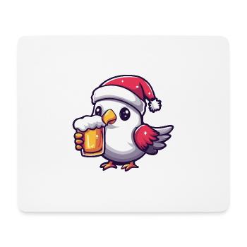 Dove Bird Christmas Beer - Mouse Pad (horizontal) - white - Front