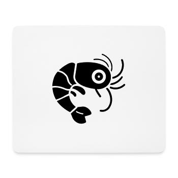 Crevette - Tapis de souris (format paysage) - blanc - Devant