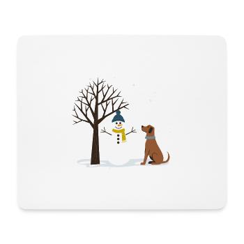 Weihnachtsbaum Christbaum Weihnachten - Mousepad (Querformat) - Weiß - Vorne