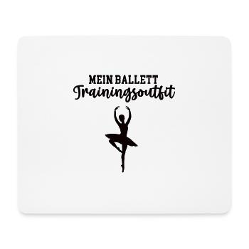 MEIN BALLETT TRAININGSOUTFIT Ballerina Ballet - Mousepad (Querformat) - Weiß - Vorne