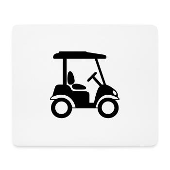 Golfwagen - Mousepad (Querformat) - Weiß - Vorne