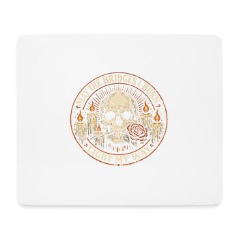 Gothic Skeleton Skull Zitat Rock-Humor - Mousepad (Querformat) - Weiß - Vorne