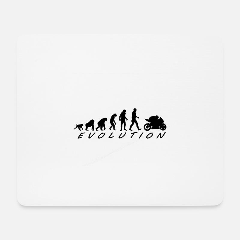 Évolution - Tapis de souris (format paysage) - blanc