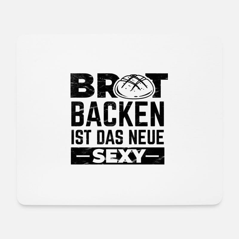 Bäcker | Brot Backen Hobby Bäckerin Küche Geschenk - Mousepad (Querformat) - Weiß