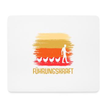 Führungskraft Hühner Hahn - Mousepad (Querformat) - Weiß - Vorne