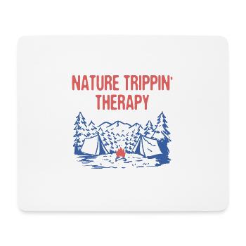 Nature Trippin' Thérapie Camping d’été Tropical - Tapis de souris (format paysage) - blanc - Devant