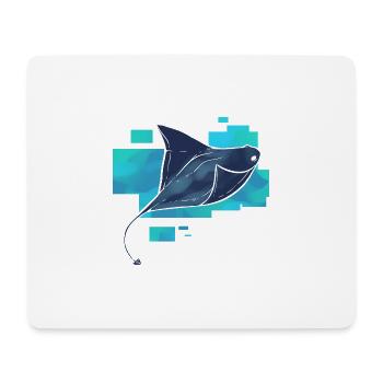 Manta Maler Gift - Mousepad (Querformat) - Weiß - Vorne
