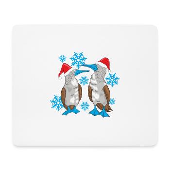 Blue-footed Christmas - Mouse Pad (horizontal) - white - Front