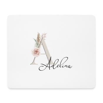 Adelina! Name Boho - Mouse Pad (horizontal) - white - Front